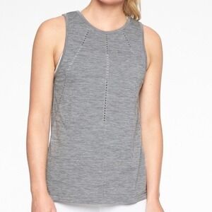 Athleta Foothill Heather Tank Camisole Gray, Size Medium Athletic, Seamless
